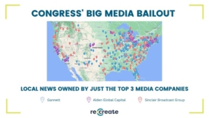 Local News Owned by Just the Top 3 Media Companies